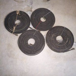 SET OF 4 LIKE NEW HEAVY DUTY 50' LONG BLACK SOAKER HOSES